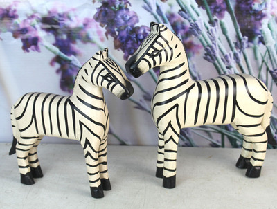 【熱賣 巴厘島原木雕刻 斑馬 家居辦公擺件木馬 馬到成功 新居裝飾】價格,廠家,圖片,木質、竹質工藝品,義烏市騰澤工藝品商行-