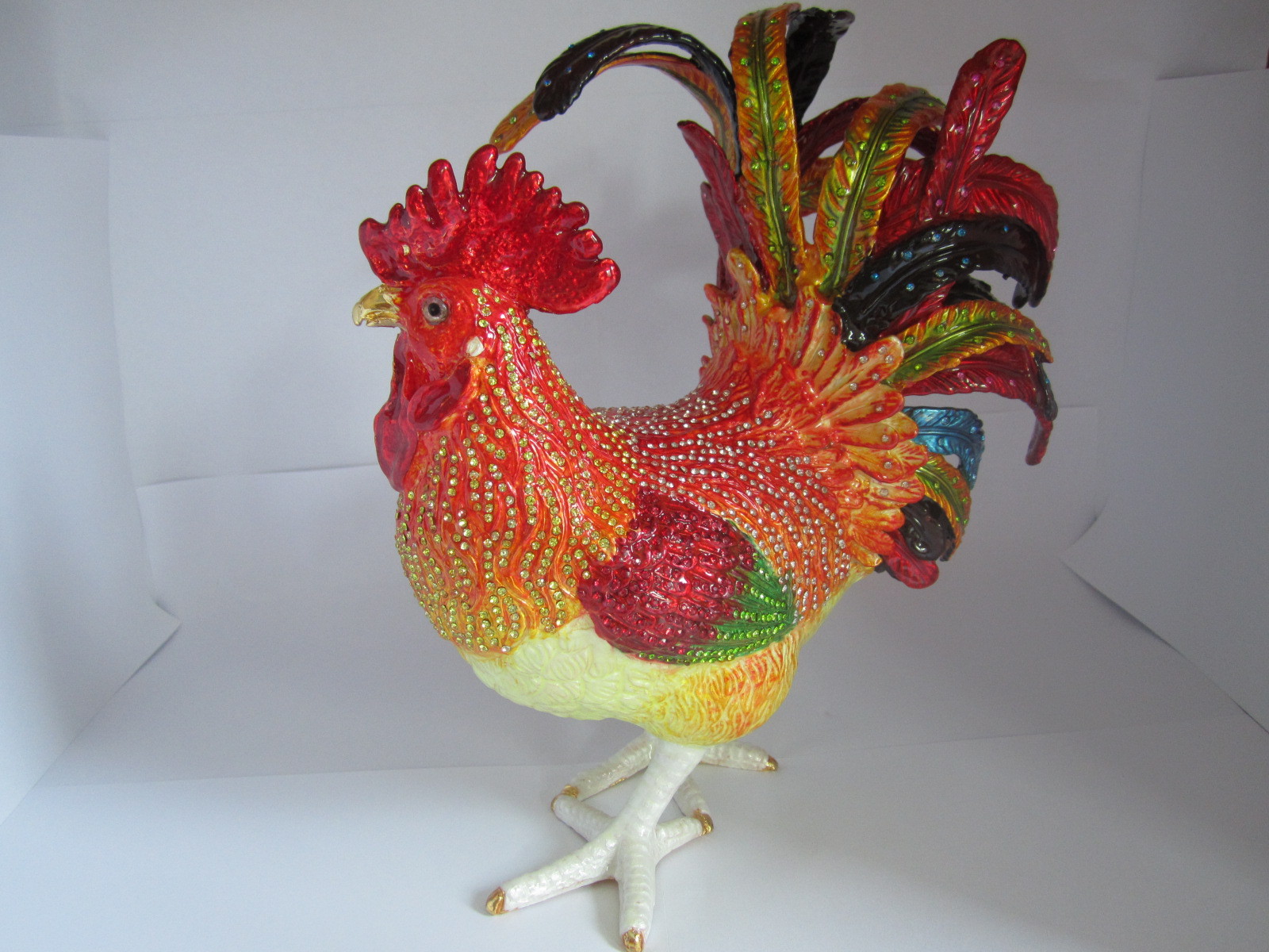 鑲鉆精美雞 創(chuàng)意家居工藝品擺件 吉祥如意 商務(wù)禮品 金屬雞工藝品